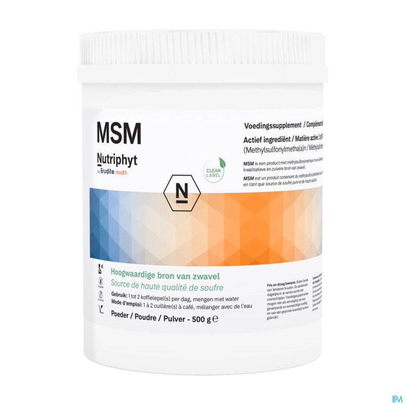Msm poudre 500g rempl.2982403 nutriphyt