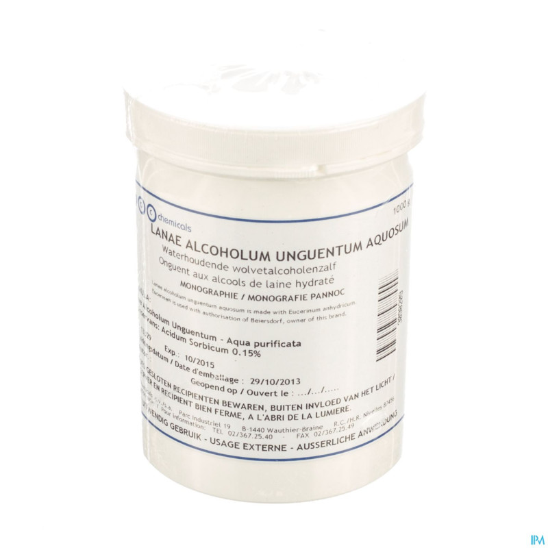 Onguent hydrate alcool lanoline  dab    1kg abc
