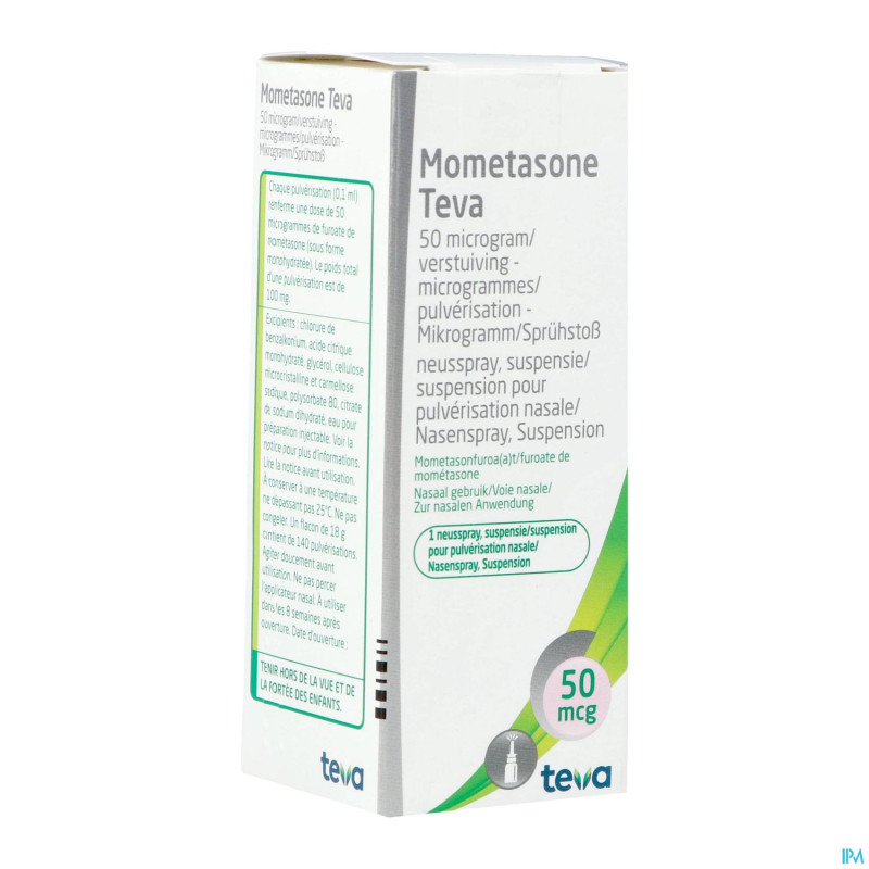 Mometasone teva 50mcg susp pulv nas 1 x 140