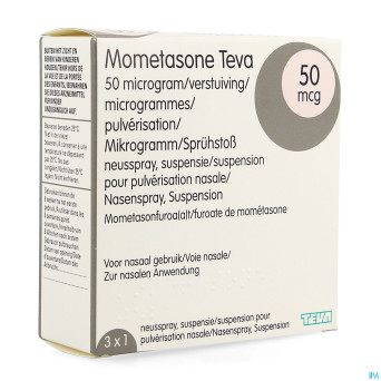 Mometasone teva 50mcg susp pulv nas 3 x 140