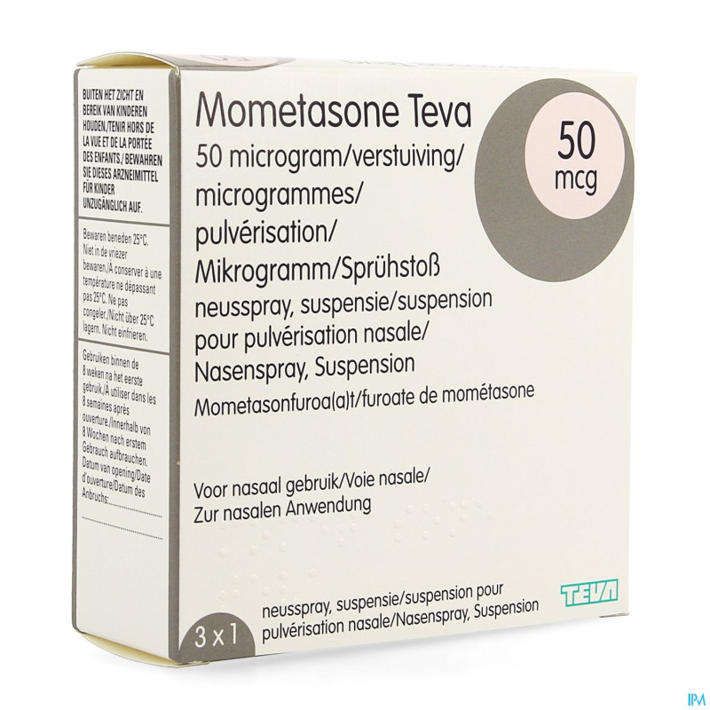 Mometasone teva 50mcg susp pulv nas 3 x 140