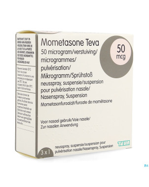 Mometasone teva 50mcg susp pulv nas 3 x 140