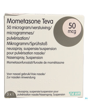 Mometasone teva 50mcg susp pulv nas 3 x 140