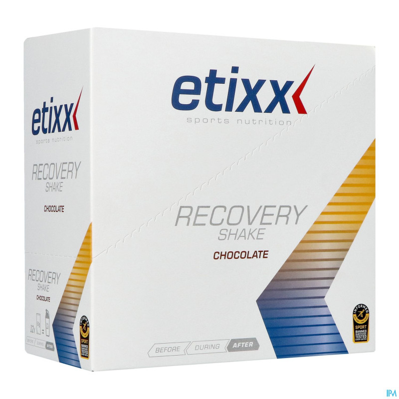 Etixx recovery shake chocolate srp 12x50g
