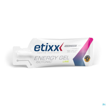 Etixx isotonic energy gel lime sach 12x40g