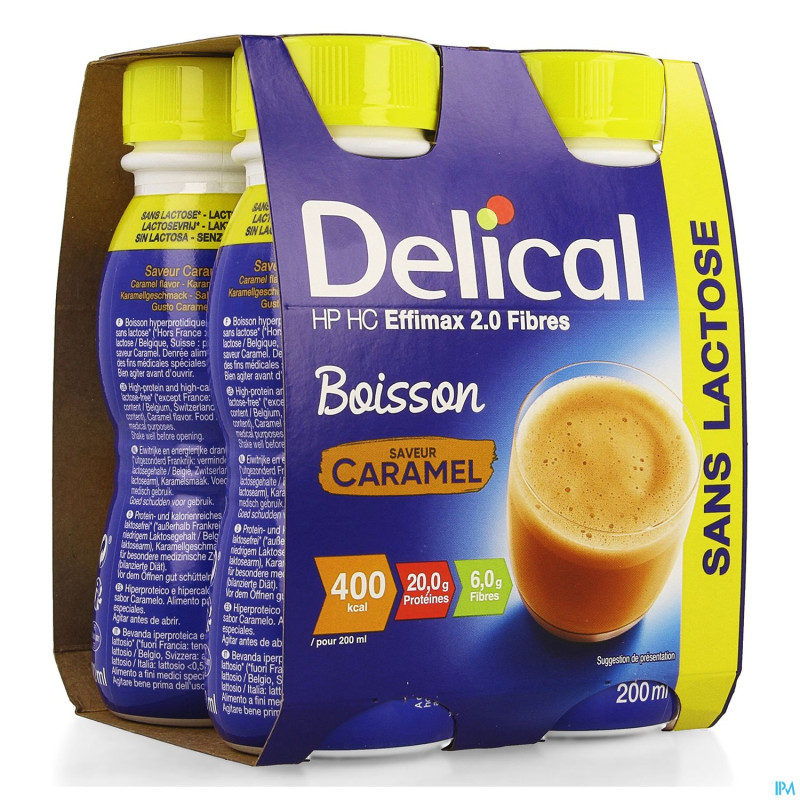 Delical effimax 2.0 caramel    4x200ml