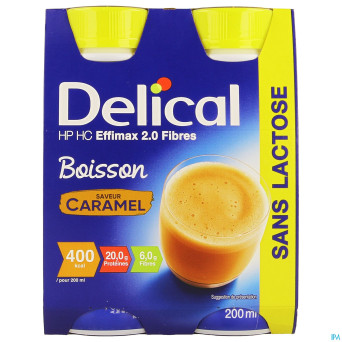 Delical effimax 2.0 caramel    4x200ml