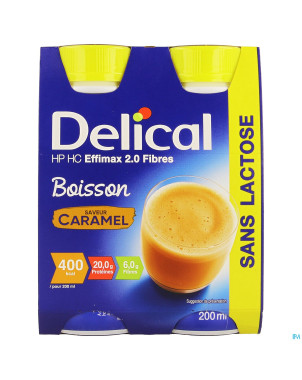 Delical effimax 2.0 caramel    4x200ml