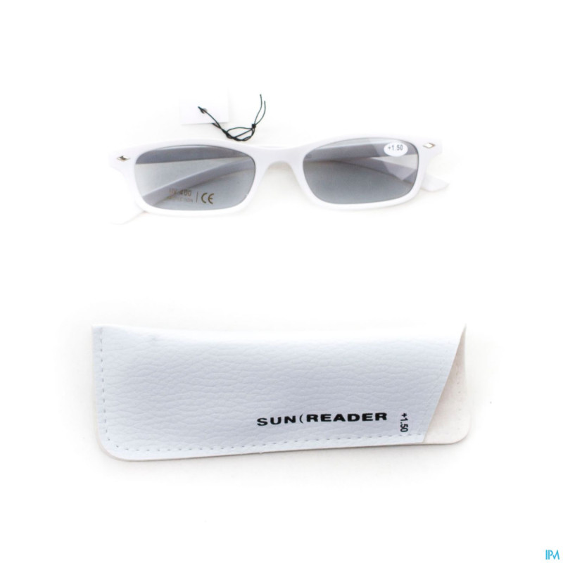 Sunreader lunettes lecture solaire +1.50 blanc