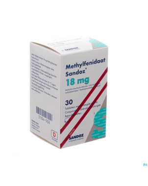 Methylfenidaat 18mg sandoz comp liberat prolong 30