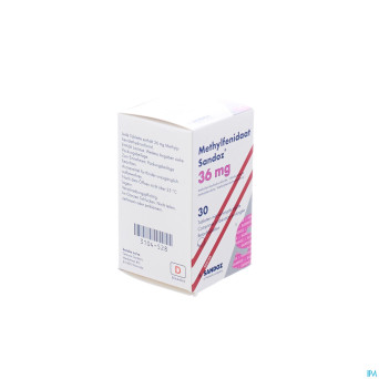 Methylfenidaat 36mg sandoz comp liberat prolong 30