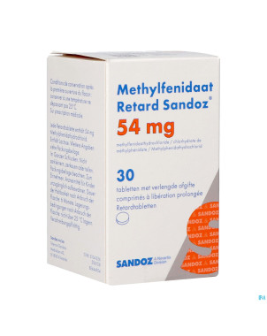 Methylfenidaat 54mg sandoz comp liberat prolong 30