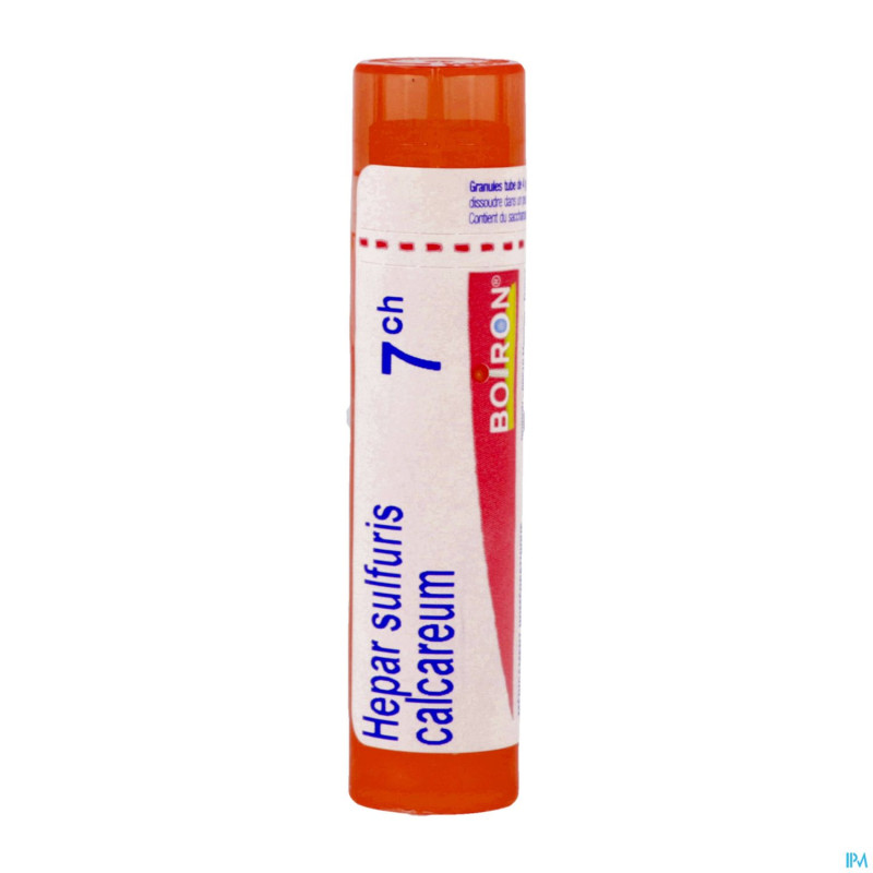 Hepar sulfuris calcareum    7ch gr 4g boiron