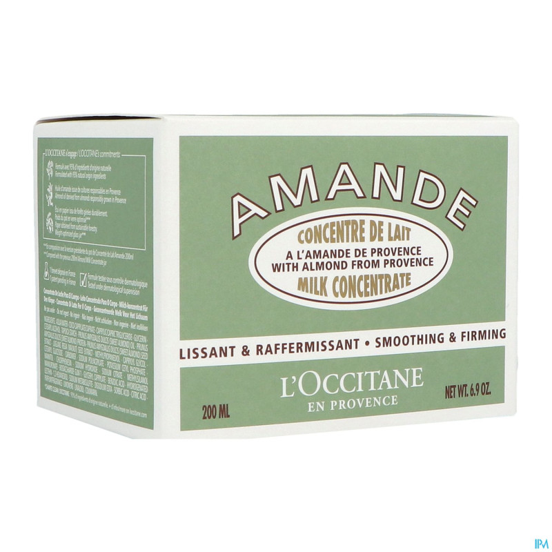 L'occitane concentre de lait amande nf    200ml