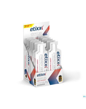 Etixx ginseng&guar.energy gel red c.-cherry 12x50g