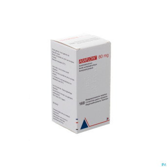 Asaflow  80mg comp gastro resist flacon 168x 80mg