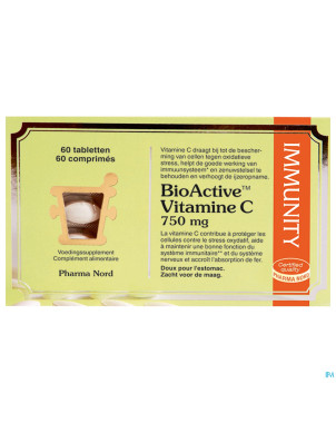 Bioactive vitamine c 750mg  comp 60