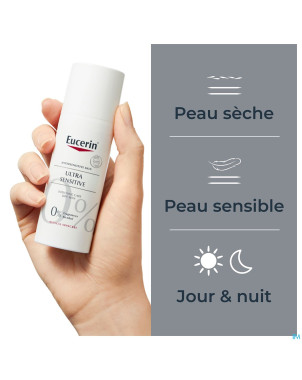 Eucerin ultra sensitive soin apais. peau sec 50ml