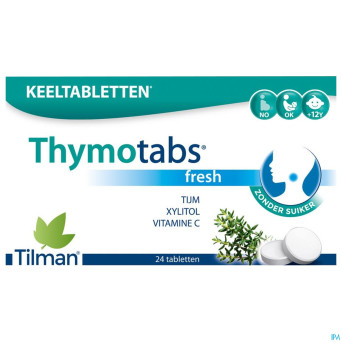 Thymo tabs fresh    past a sucer 24