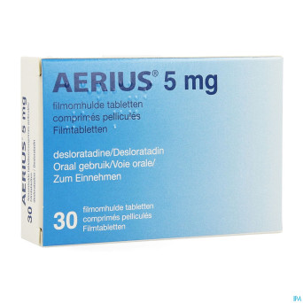 Aerius 5 mg pi pharma comp pell  30 x 5 mg pip