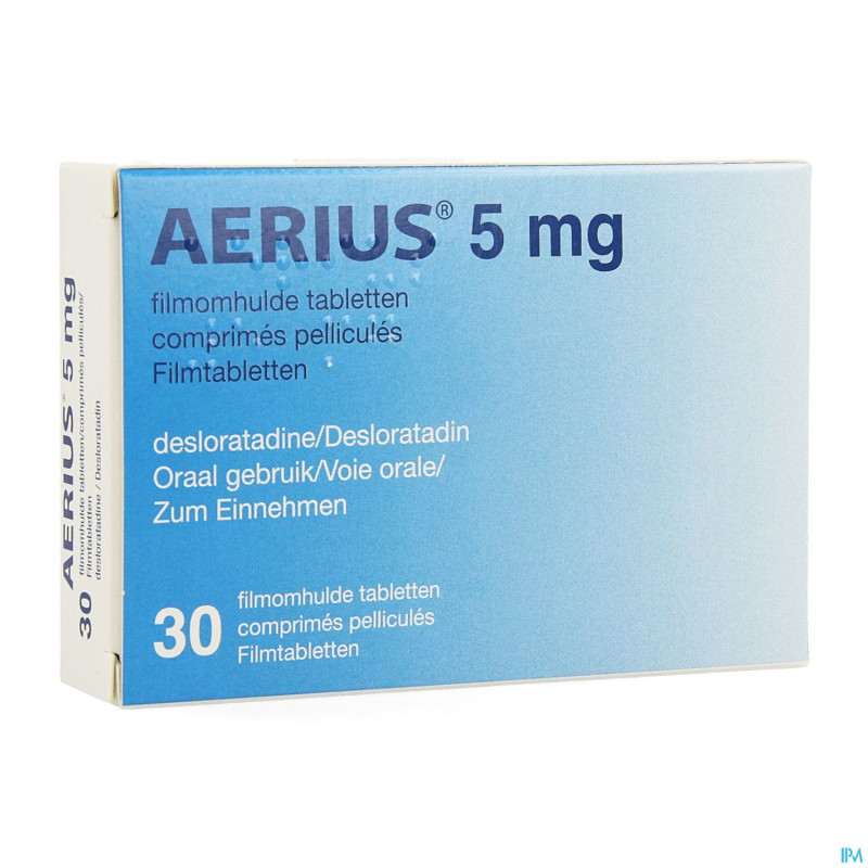 Aerius 5 mg pi pharma comp pell  30 x 5 mg pip