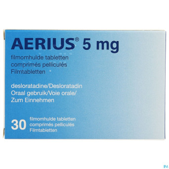 Aerius 5 mg pi pharma comp pell  30 x 5 mg pip