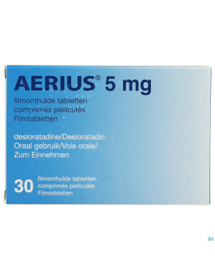 Aerius 5 mg pi pharma comp pell  30 x 5 mg pip