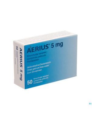 Aerius 5 mg pi pharma comp pell  50 x 5 mg pip