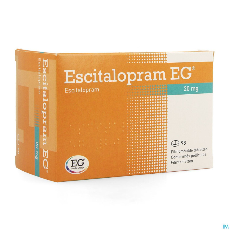 Escitalopram eg 20 mg comp pell 98 x 20 mg