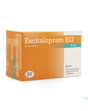 Escitalopram eg 20 mg comp pell 98 x 20 mg