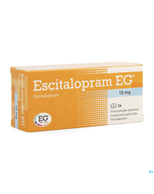 Escitalopram eg 10 mg comp pell 56 x 10 mg
