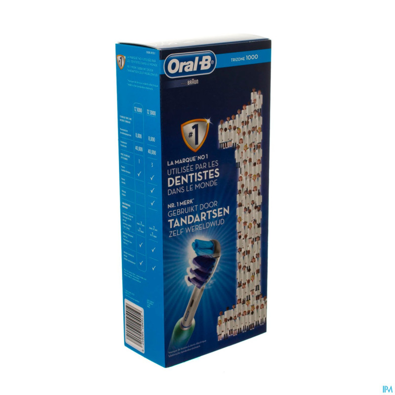 Oral b brosse electr. trizone 1000 wow