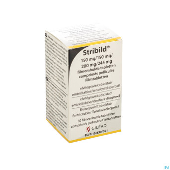 Stribild 150mg/150mg/200mg/245mg comp pell 30
