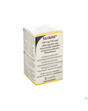 Stribild 150mg/150mg/200mg/245mg comp pell 30