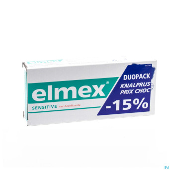 Elmex dentif sensitive pack double tube 2x75ml