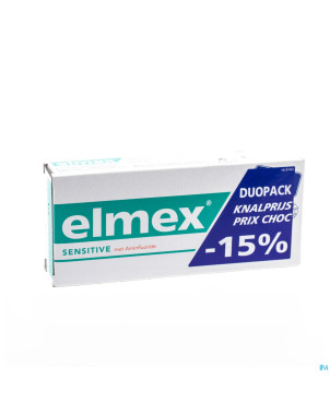 Elmex dentif sensitive pack double tube 2x75ml