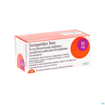 Domperidone 10 mg teva comp pell 100 x 10 mg