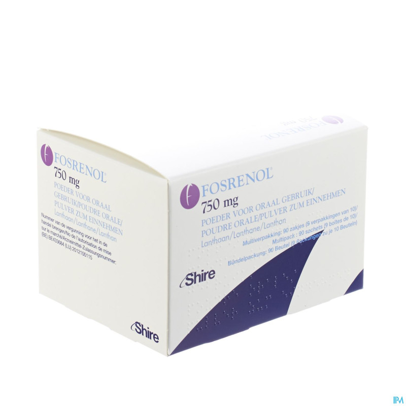 Fosrenol  750 mg sach-zakjes 90 x  750 mg