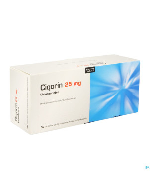 Ciqorin 25 mg teva caps molle  50 x  25 mg