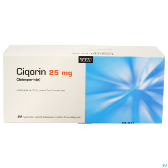 Ciqorin 25 mg teva caps molle  50 x  25 mg