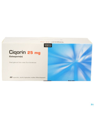 Ciqorin 25 mg teva caps molle  50 x  25 mg