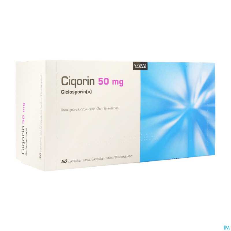 Ciqorin 50 mg teva caps molle  50 x  50 mg