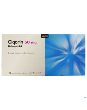 Ciqorin 50 mg teva caps molle  50 x  50 mg