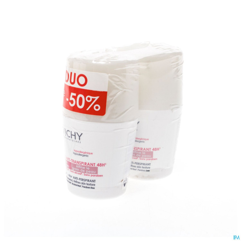 Vichy deo a/repousse bille 48h    duo 2x50ml