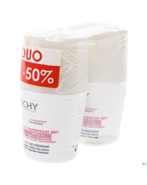 Vichy deo a/repousse bille 48h    duo 2x50ml