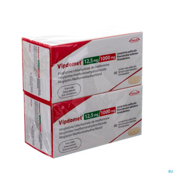 Vipdomet 12,50 mg/1000 mg comp pell 196