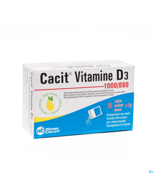 Cacit vit. d3 1000/880 sach gran 30 impexeco pip