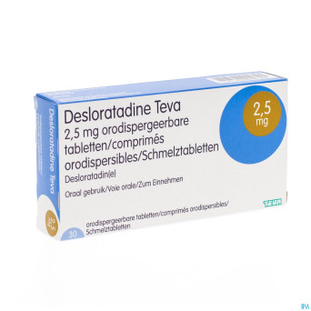 Desloratadine teva 2,5 mg comp orodisp  30 x 2,5mg