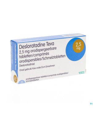 Desloratadine teva 2,5 mg comp orodisp  30 x 2,5mg