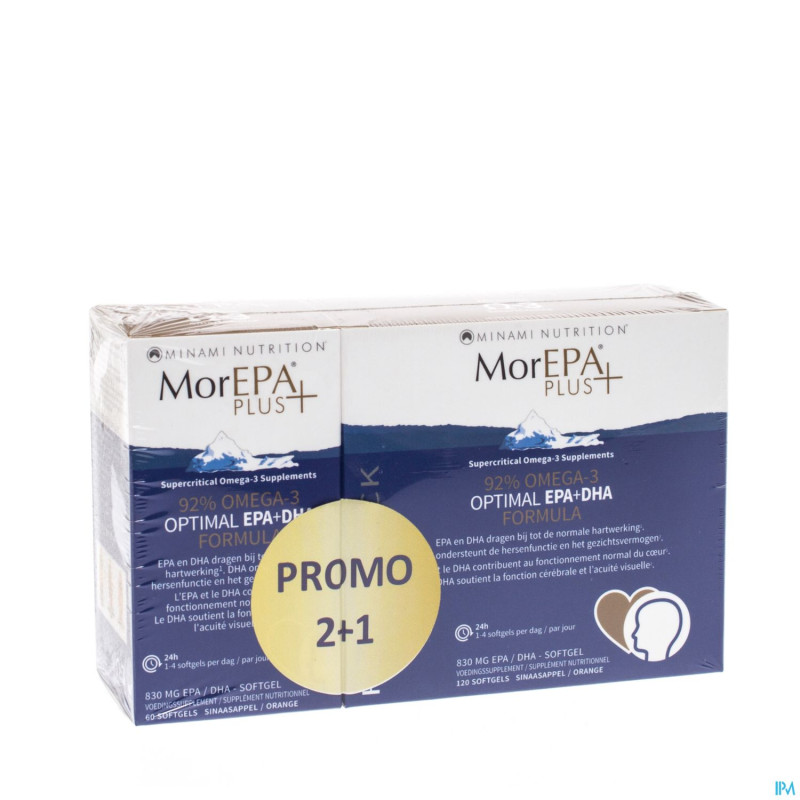 Morepa plus caps 60 tri pack 3x60